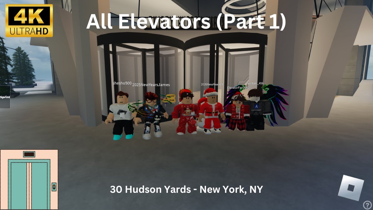 [4K] All Elevators (Part 1) - 30 Hudson Yards - New York, NY - Roblox
