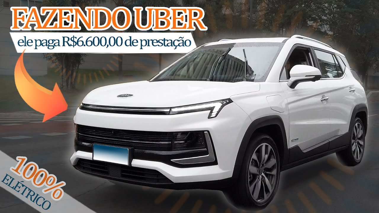 FAZENDO UBER COM CARRO ELÉTRICO PAGANDO R$6.600,00 DE PRESTAÇÃO! Vale a pena? Fecha a conta? Entenda