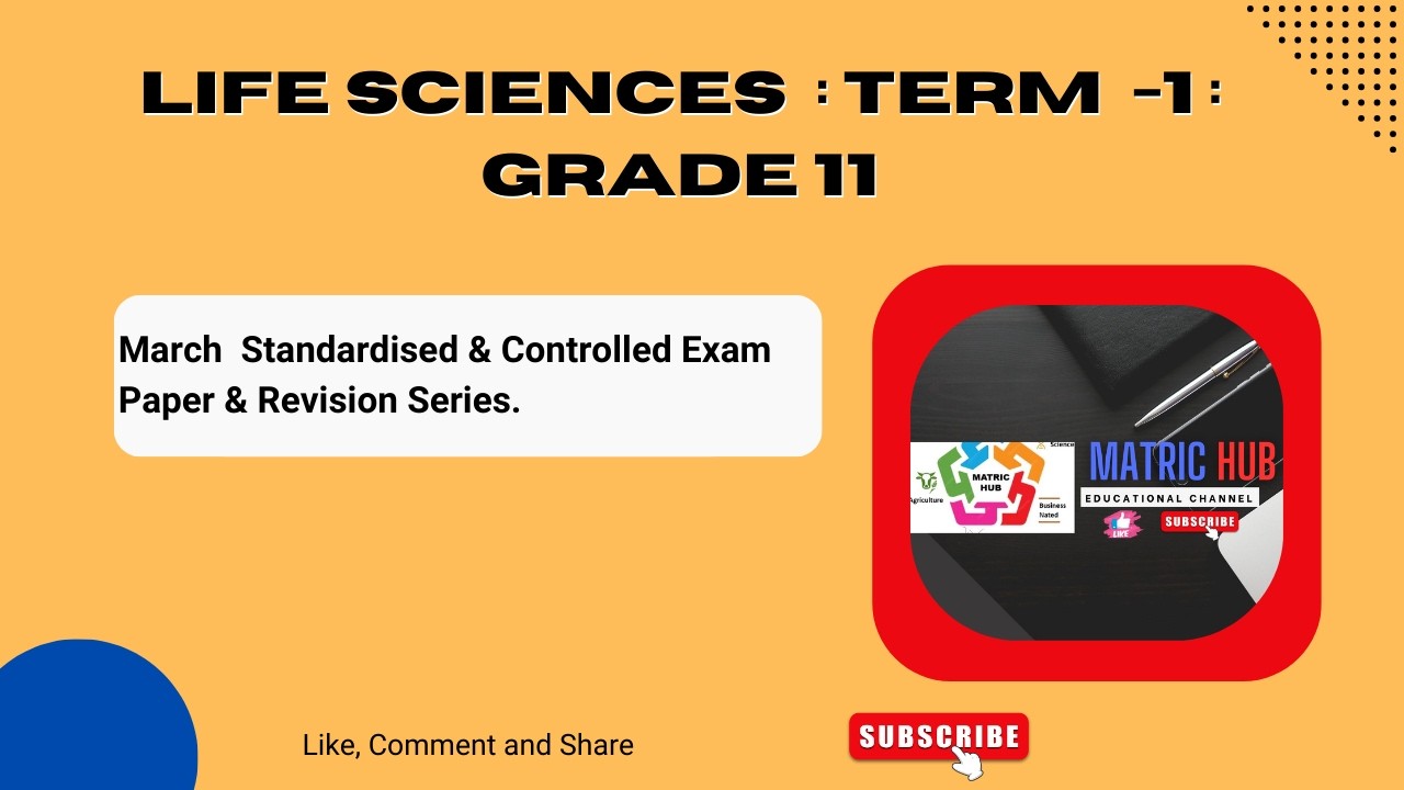 Life Sciences Grade 11 -  Term 1 :March Controlled Test Question Paper & Revision Answers.