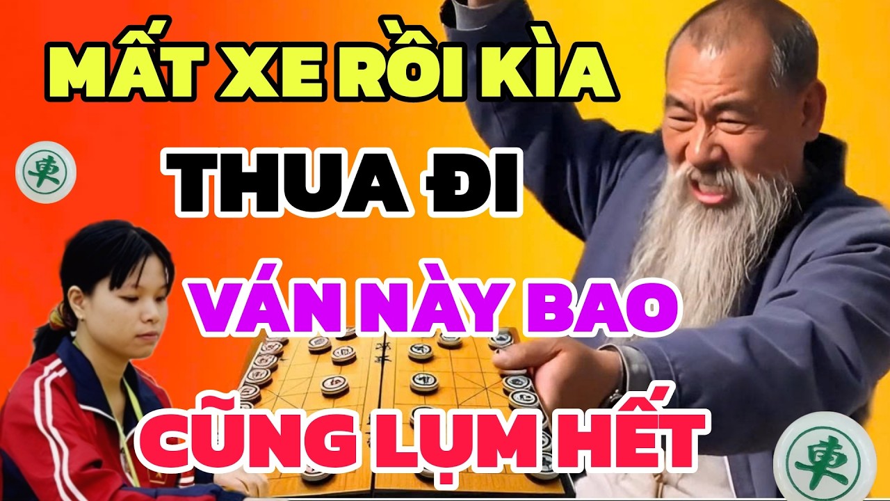Cờ tướng - Vừa ra quân Ngô Lan Hương đã gài bẫy cho Đại sư ăn xe ăn mã