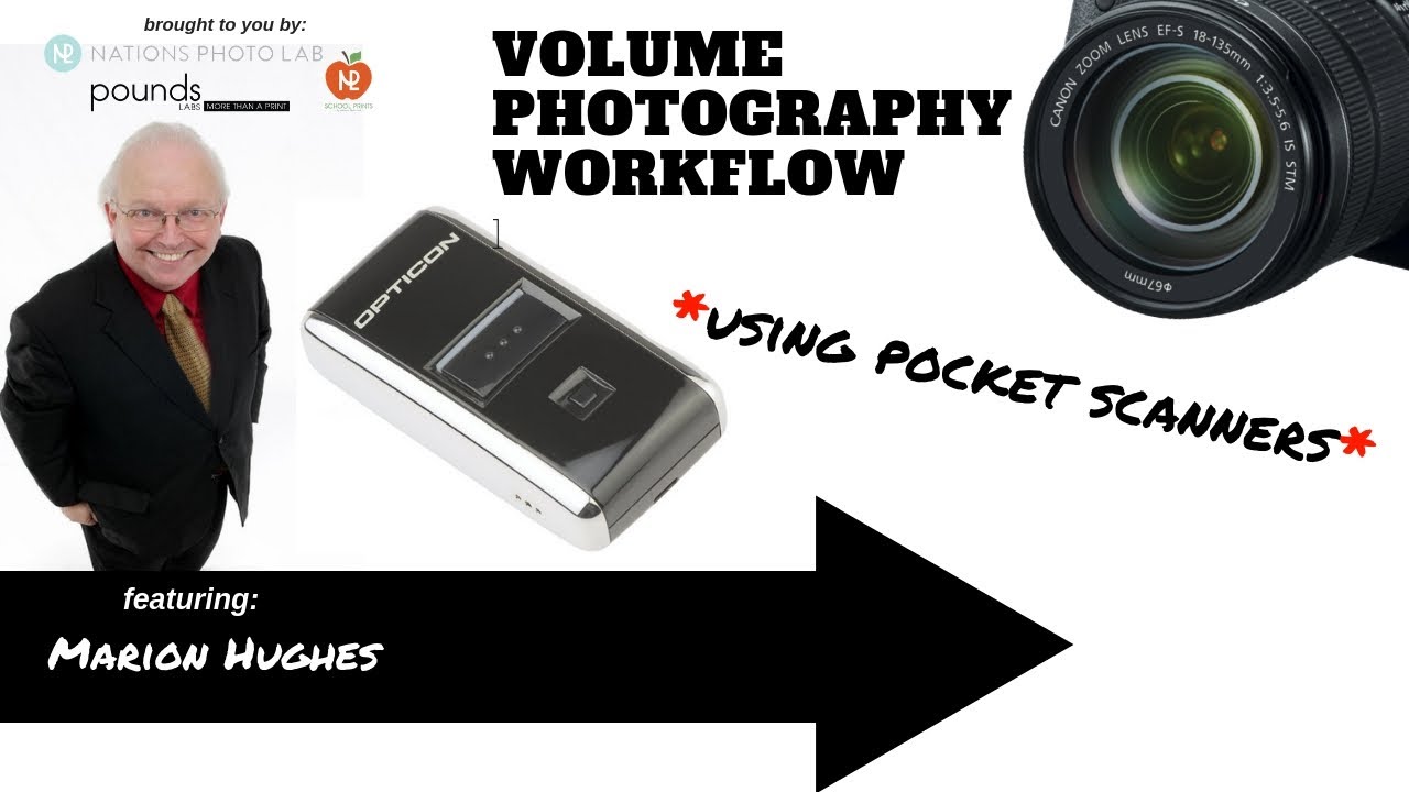 School and Sports Volume Photography - using an Opticon Scanner Matching Images and Data