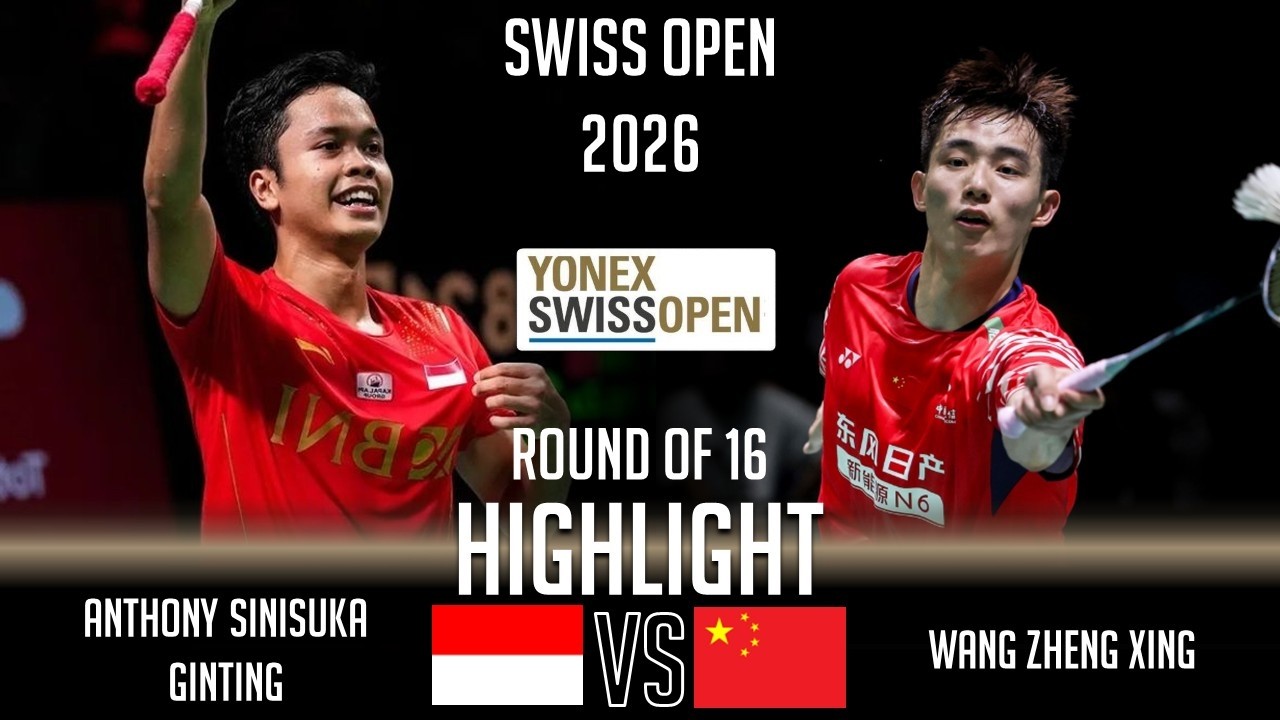 Anthony Sinisuka GINTING (INA) vs WANG Zheng Xing (CHN) | Swiss Open 2026 Badminton