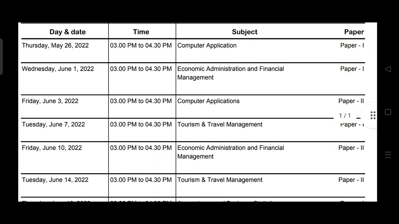 mgsu b.com 3rd year revised time table 2022 || @FUTUREDROPSEDU @Whiteboard classes ts