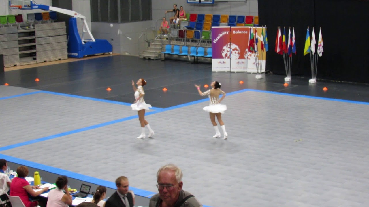 Duo 1 baton senior 2017 Adéla Birošová a Aneta Tarabíková