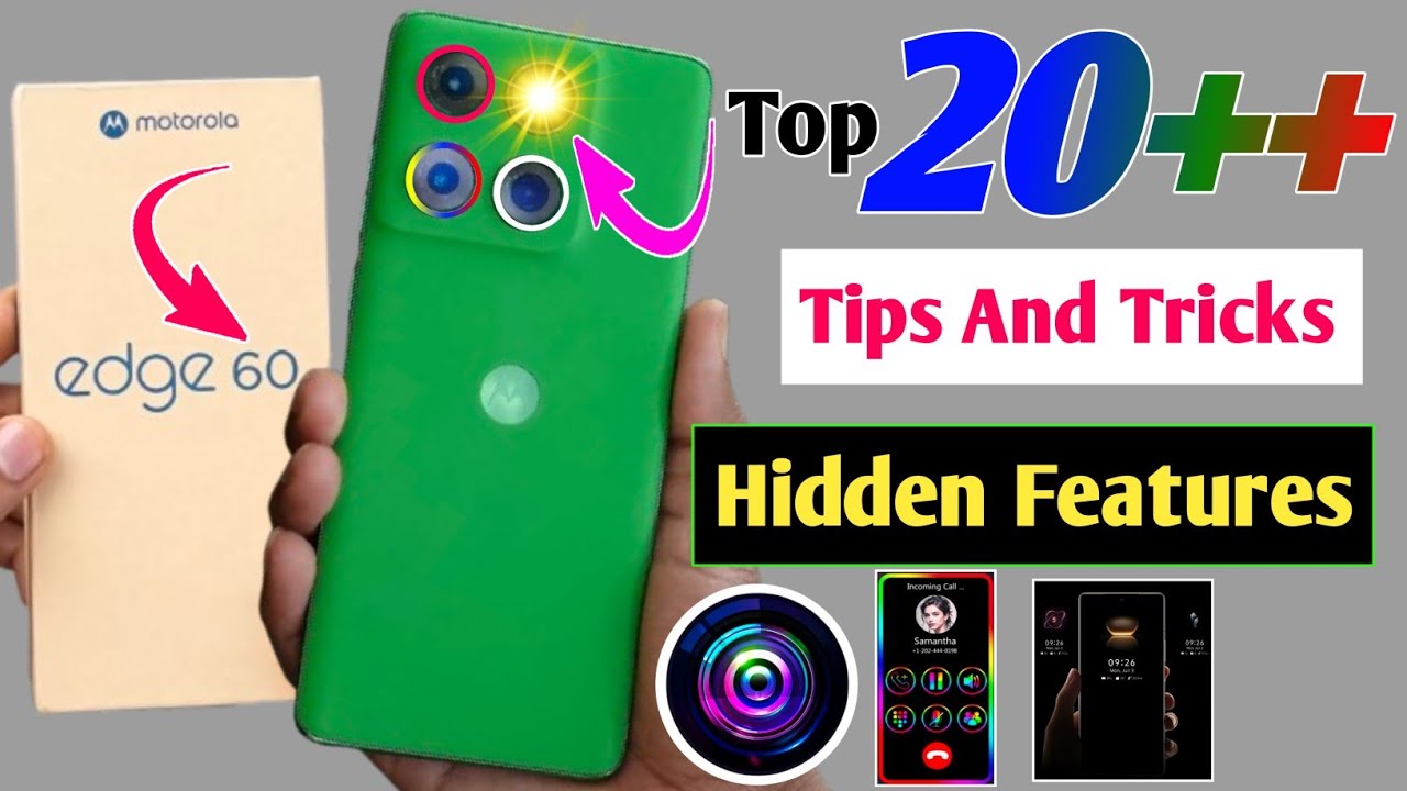 Motorola Edge 60 Tips and Tricks / Moto edge 60 Top 20+ Hidden Features / moto edge 60 5g settings