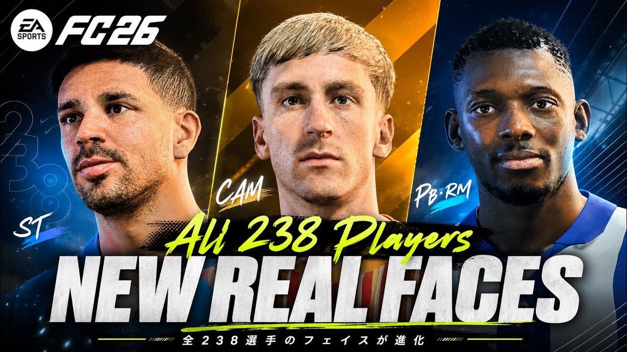 FC26 New Real Faces All 238 Players