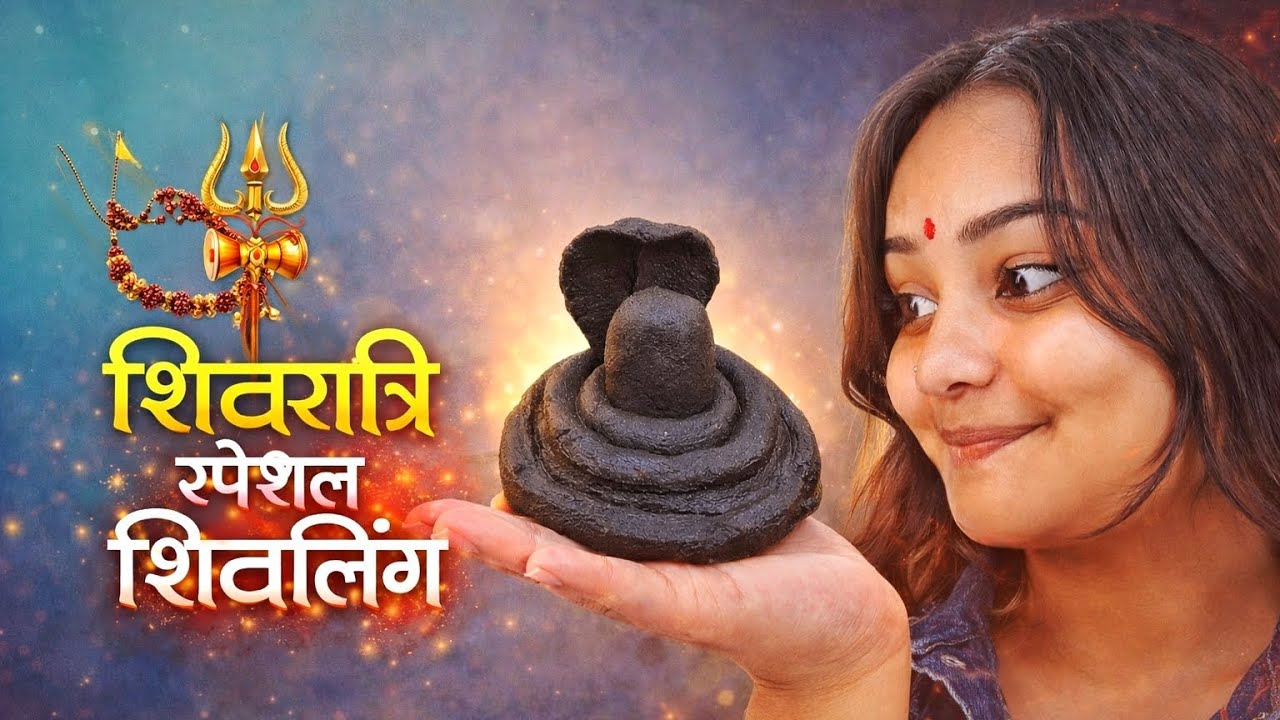 Shivratri special shivling making🙏🏻(45/365)