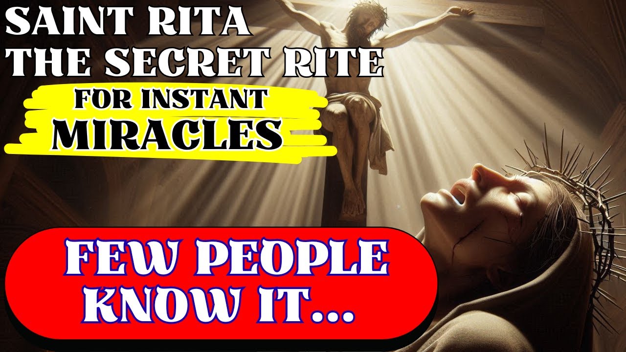 😱 Saint Rita: The SECRET RITE for Instant MIRACLES! Few people know it...