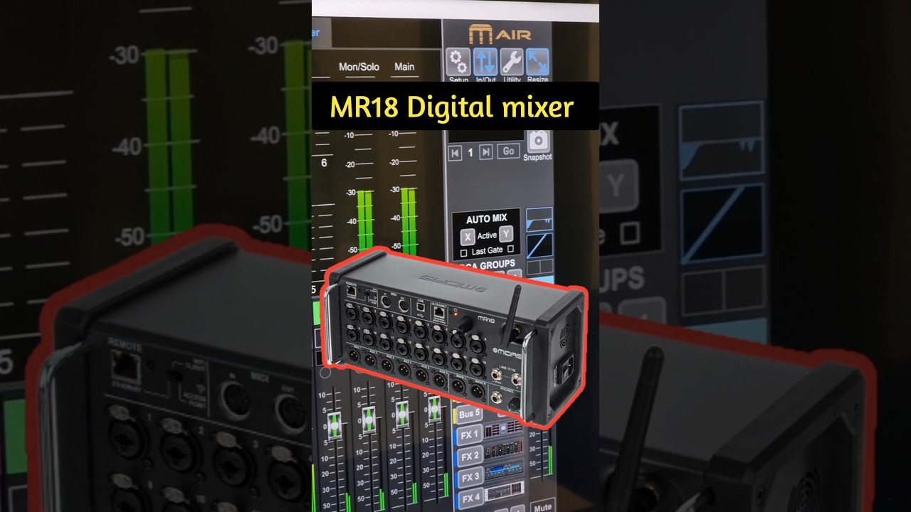MIDAS MR18 Digital mixer| #shorts #mr18