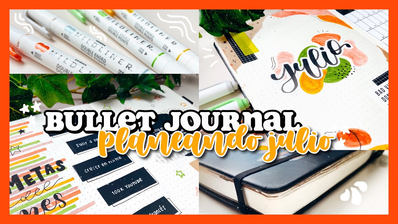 PLANEANDO JULIO - bullet journal 🌿