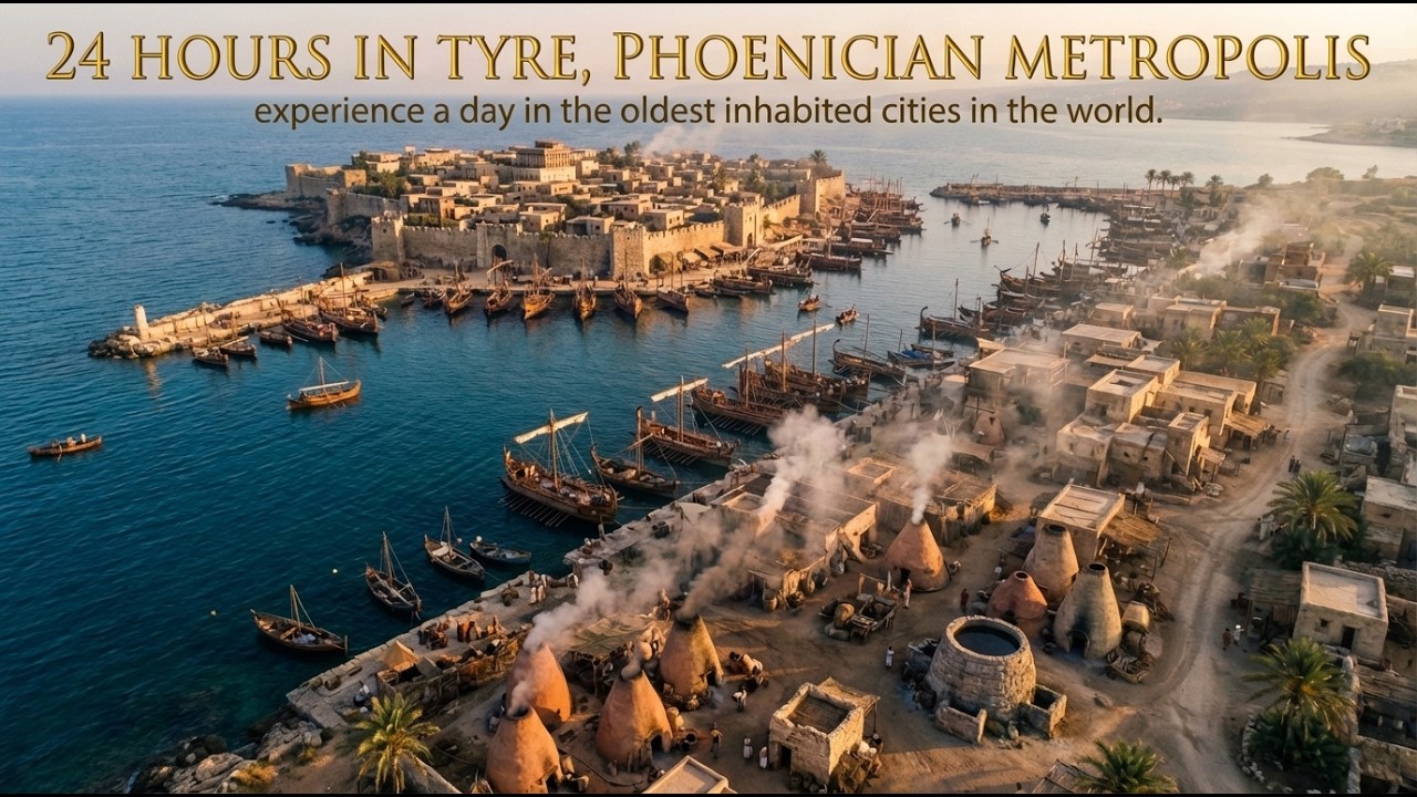 24 Hours in Ancient Tyre | A Day in the Phoenician Empire (850 BC AI Reconstruction)