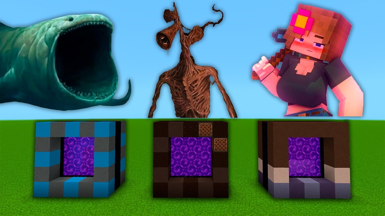 How To Make Portal To The Bloop siren head Jenny Dweler In Minecraft