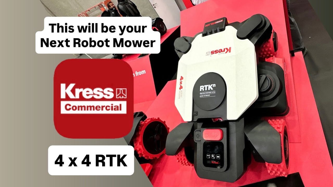 Робот-газонокосилка Kress Next Generation теперь имеет размеры 4 x 4, оснащена 3D-зрением и многи...