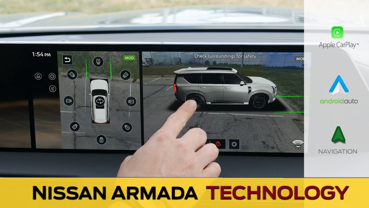 Media Screen in the Nissan Armada | CarPlay, Android Auto, Nav, Reboot and more! (2025-2026)