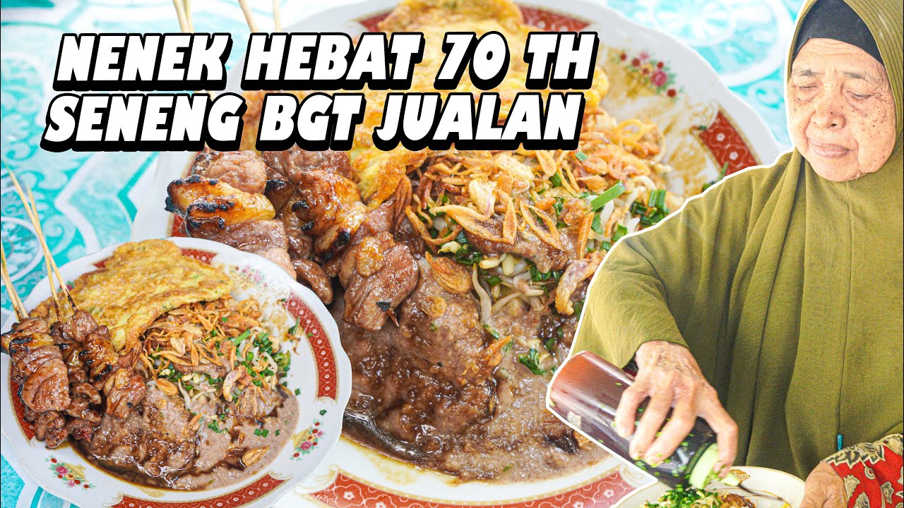 NENEK 70 TAHUN LINCAH BANGET JUALAN TAHU TEK DI DEPAN GANG SEMPIT !!