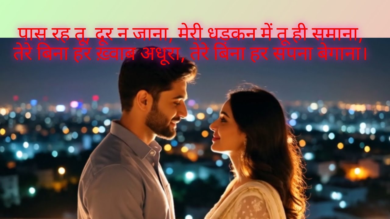 सबकी नज़रों से छुपाकर तुझे,दिल की गहराइयों में रखूँ मैं,खोना नहीं है तुझे कभी,मेरी हर दुआ बस तू ही 