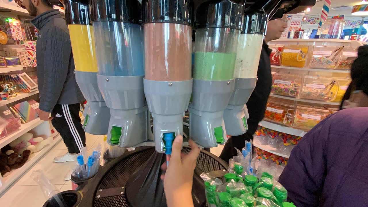 可以自己裝的彩色糖果吸管 美國的糖果店超好逛 洛杉磯 自由行