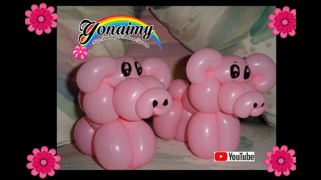 COMO HACER UN CERDITO CON UN SOLO GLOBO.- HOW TO MAKE A LITTLE PIG.