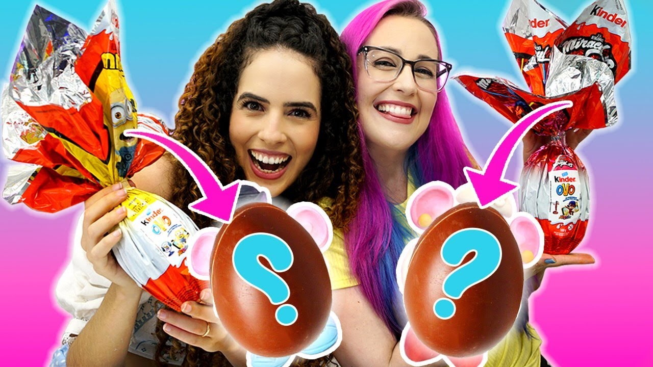 BATALHA DIY DE OVOS DE PÁSCOA: customizamos nossos KINDER OVOS ft Dany Martines | Paula Stephânia