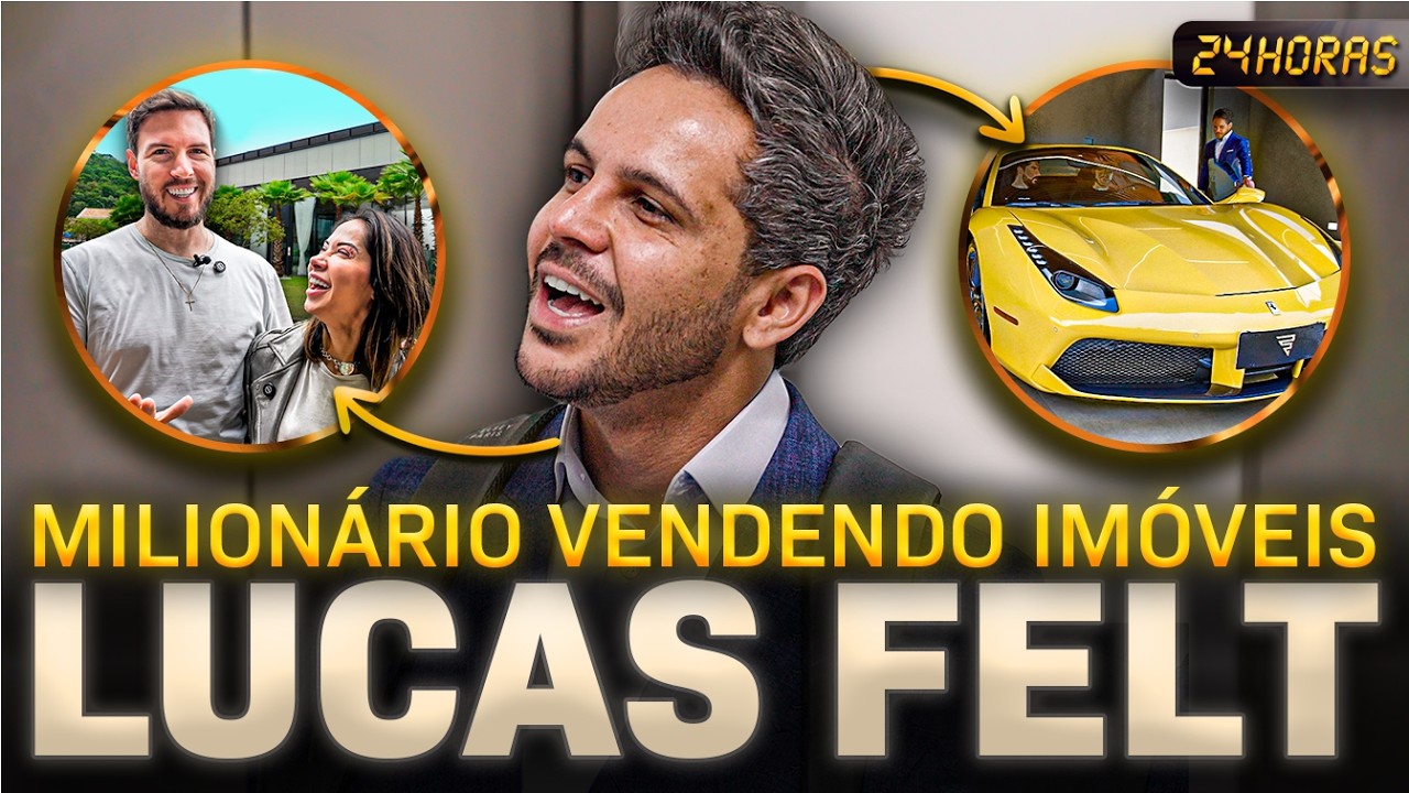 24 HORAS COM UM CORRETOR DE LUXO | ROTINA DO CORRETOR DAS ESTRELAS (LUCAS FELT)