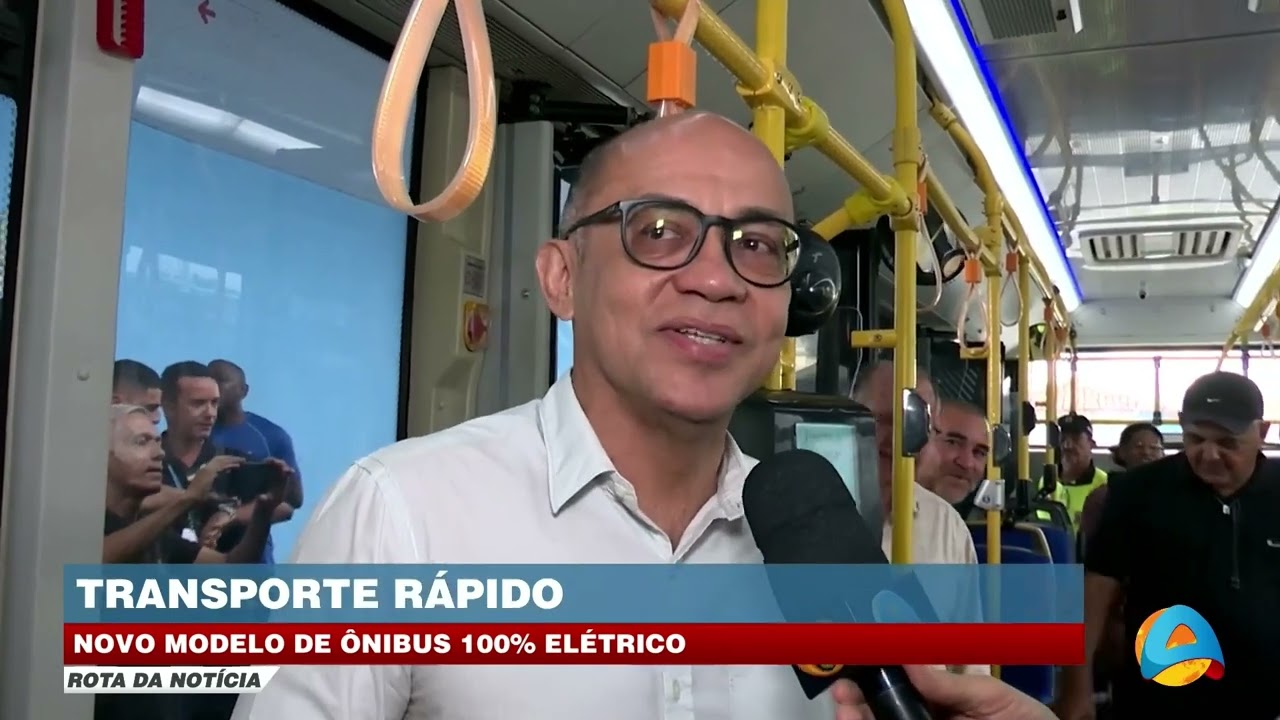 Rota da Notícia - Novo modelo de ônibus 100% elétrico