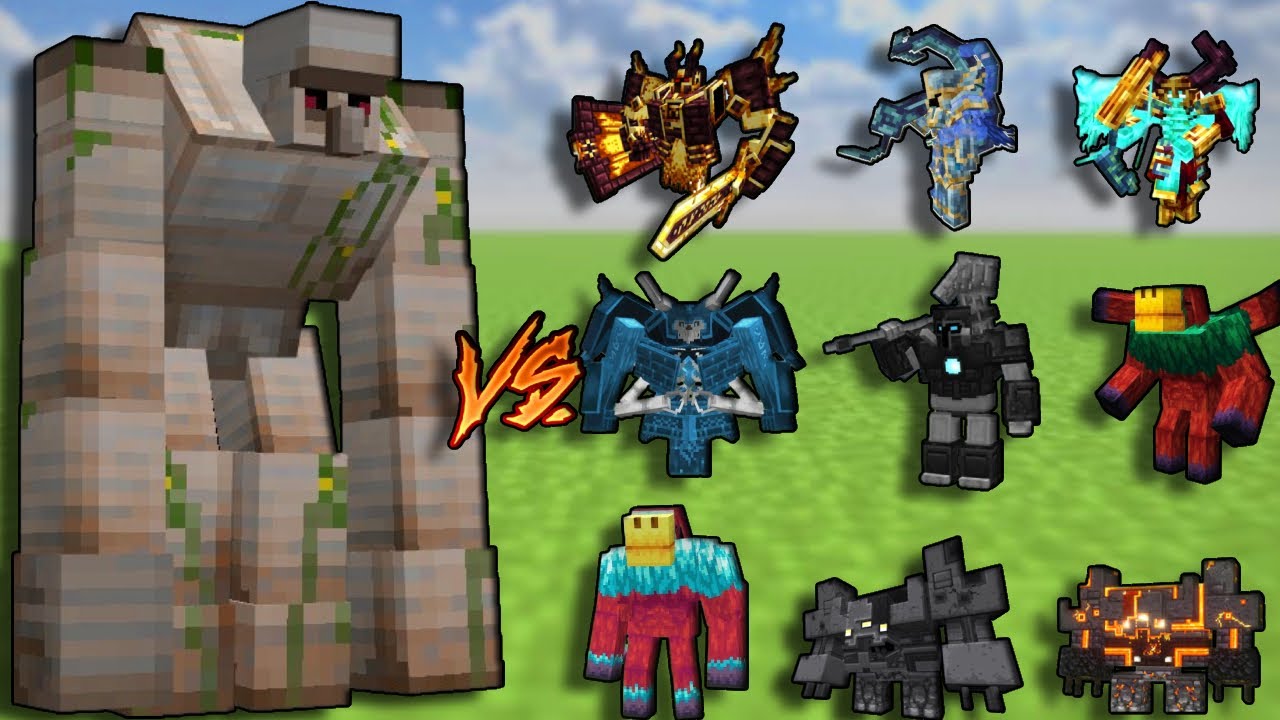 ALPHA MUTANT IRON GOLEM Vs Minecraft Famous 1.20.1 Bosses | Minecraft Mobbattle