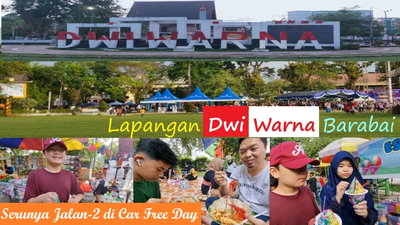 Serunya Car Free Day di Lapangan Dwi Warna Kota Barabai, Kalimantan Selatan