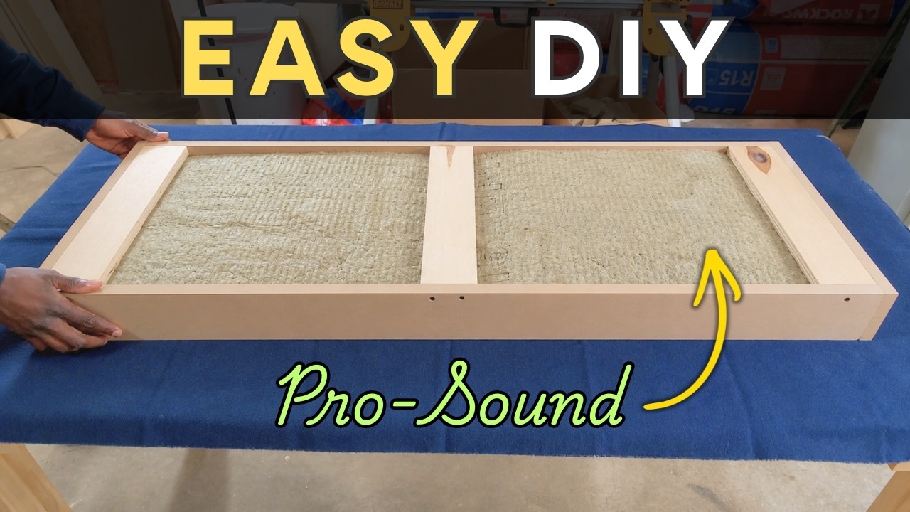 How To Make Acoustic Panels | Simple Acoustic Panel DIY Bass Trap Absorber