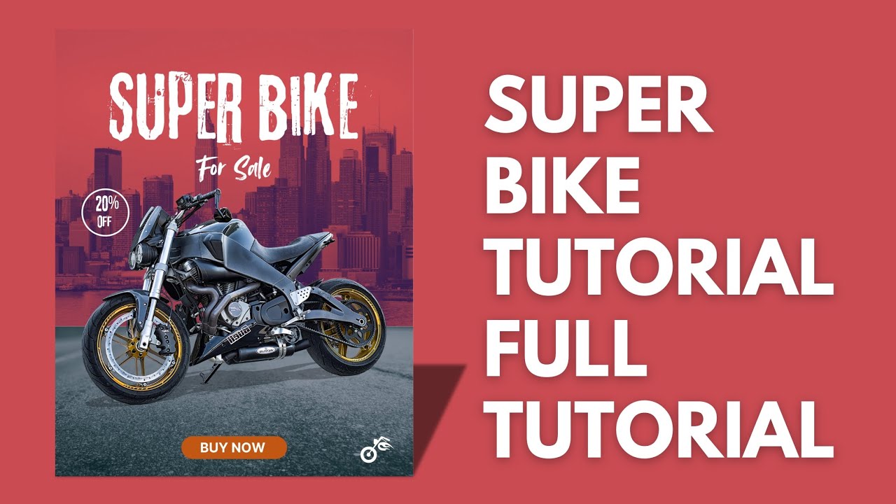 Bike Ad Design | Vehicle Design |Poster Design | Photoshop Tutorial |Photoshop 