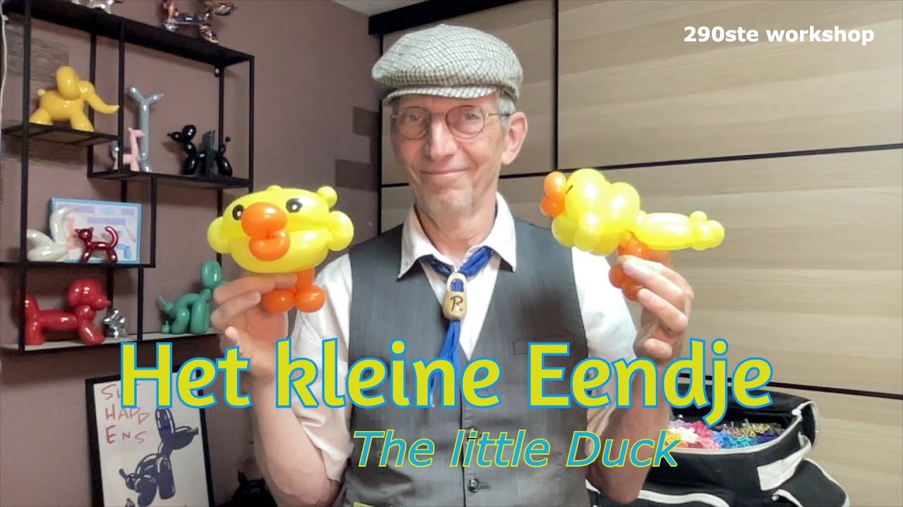 Het Kleine eendje (the balloonduck) - Ballonnen workshop – De Haagse ballonnenboer (290ste) #easy