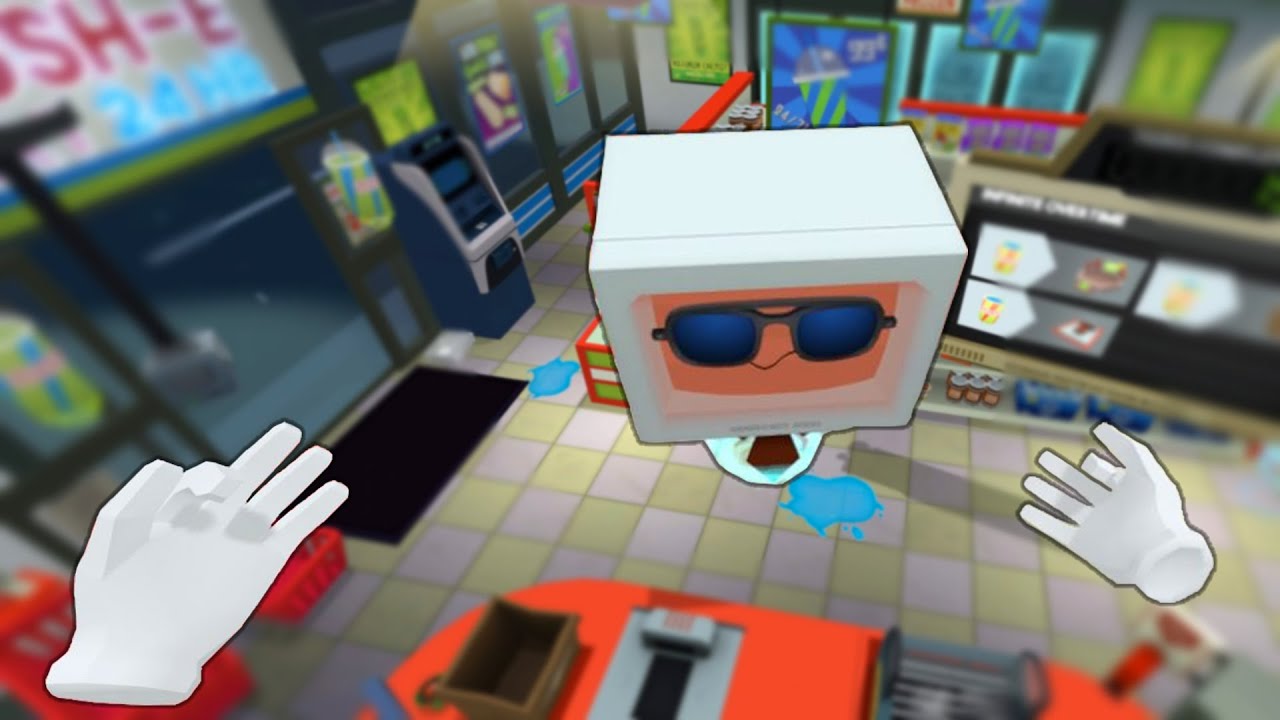 I Became a GIANT Cashier and Overcharged Tiny Customers - Job Simulator VR!