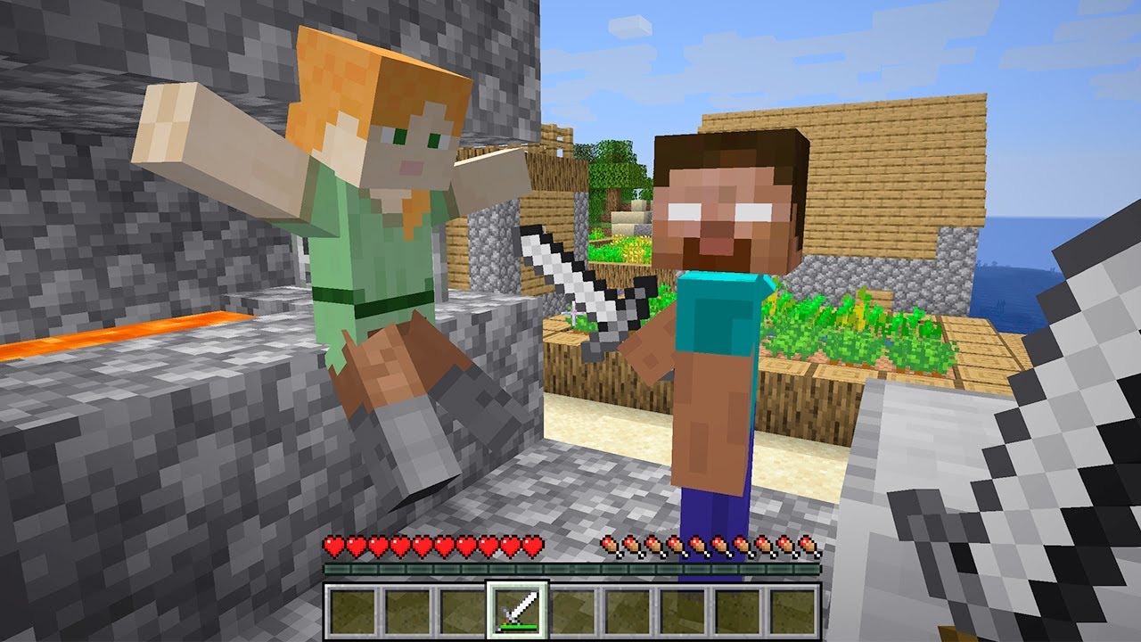 DON'T BE FRIENDS WITH HEROBRINE VS ALEX MINECRAFT PART 1