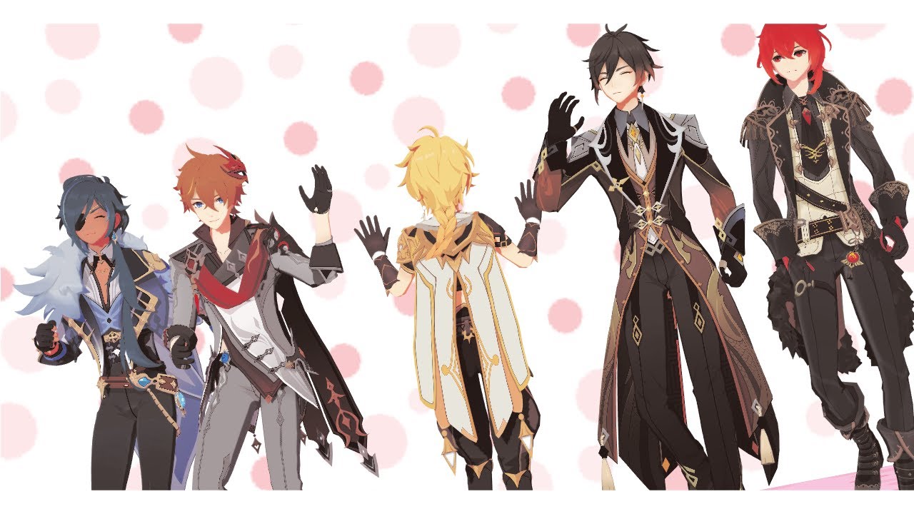 【MMD 原神 / Genshin Impact 】FREELY TOMORROW【 Zhongli , Aether , Childe , Diluc , Kaeya 】