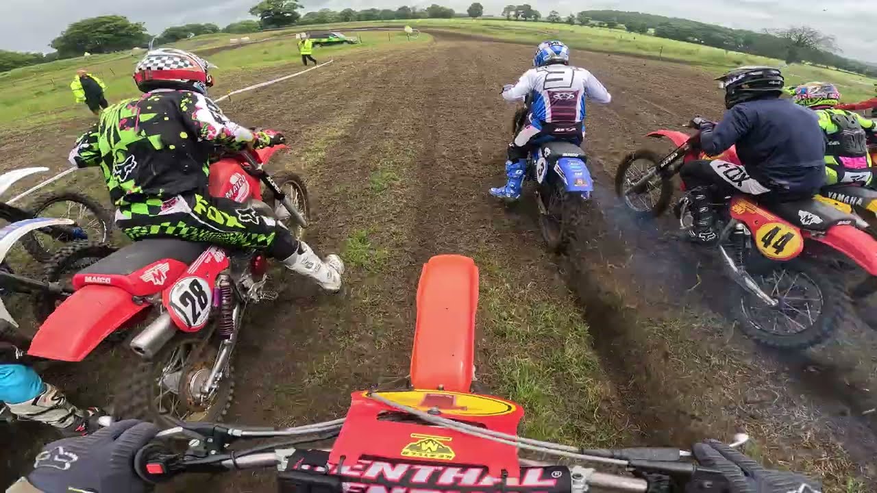 Yorkshire twinshock  Grangemoor Maico 490 1981 9th June 2024 first race pre84