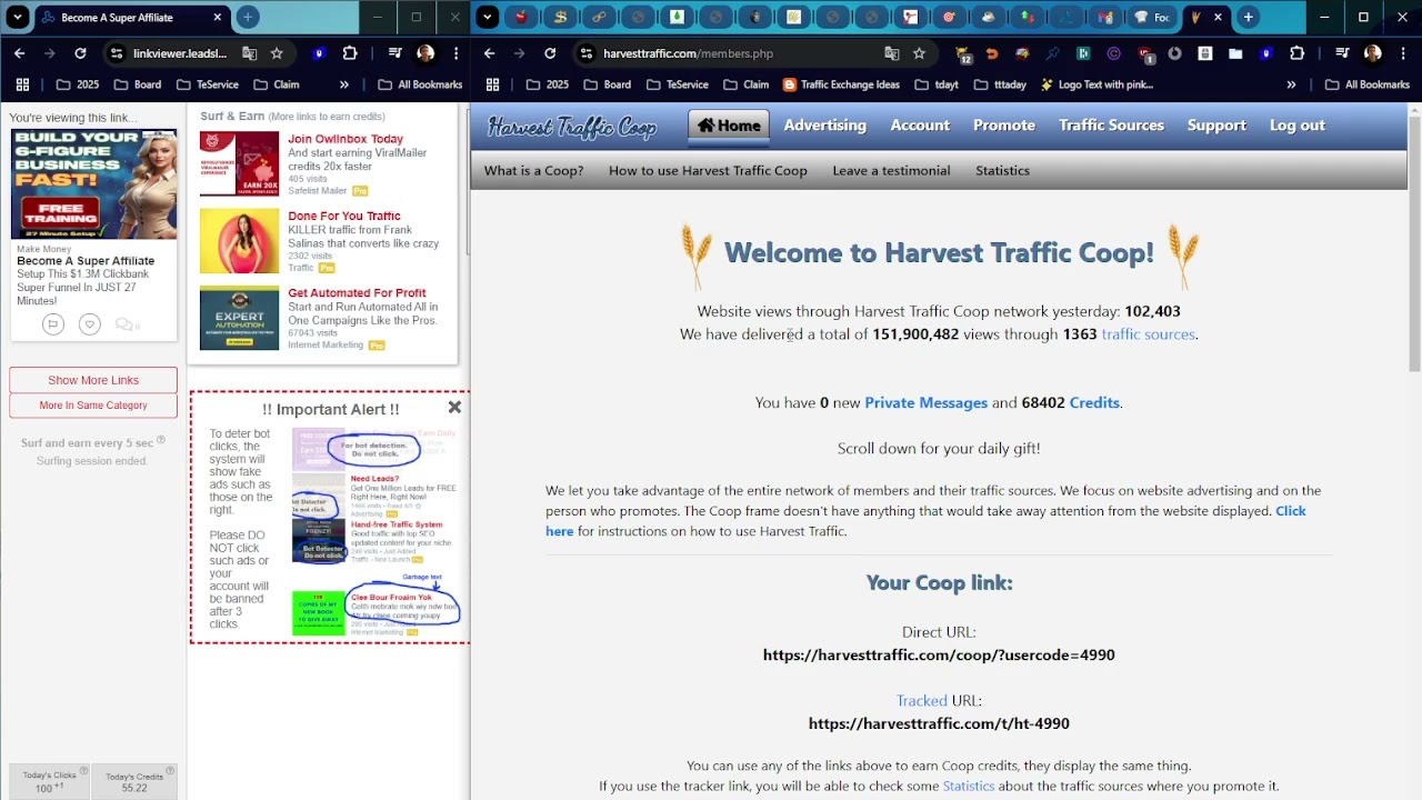 Traffic Exchange Training - How To Earn Nearly 1 Credit Per Click Surfing Traffic Exchanges For FREE