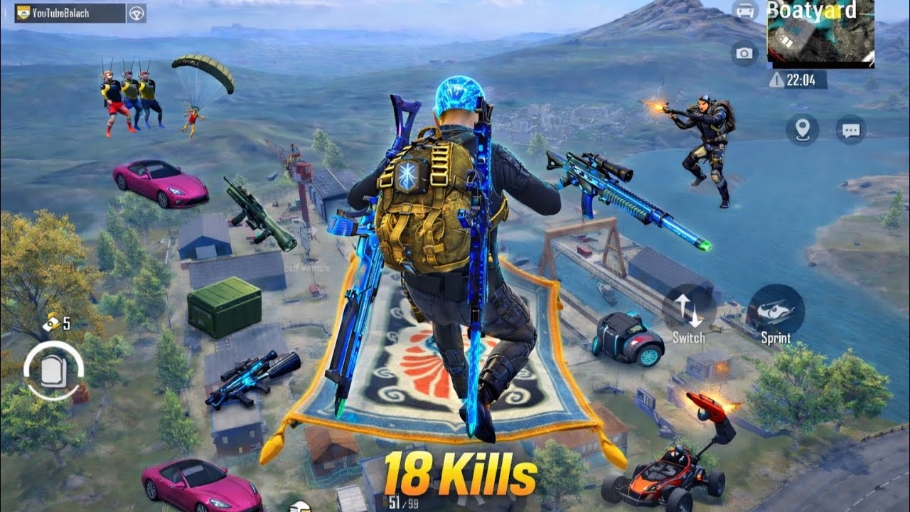 18 Kills Erangel Gameplay | Balach on Fire 🔥b