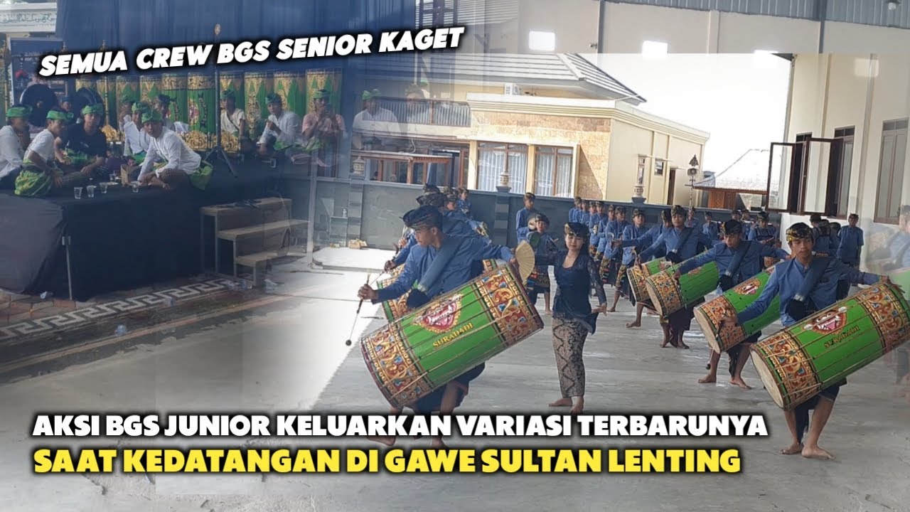 AKSI GENDANG BELEQ BGS JUNIOR PAKAI VARIASI TERBARUNYA DI ACARA GAWE SULTAN LENTING CREWS BGS KAGET