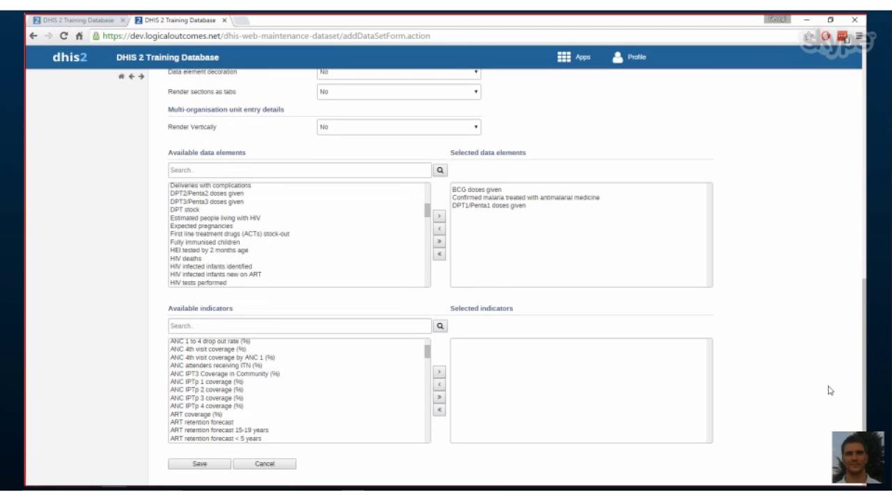 DHIS2 Assignment: Creating Data Sets