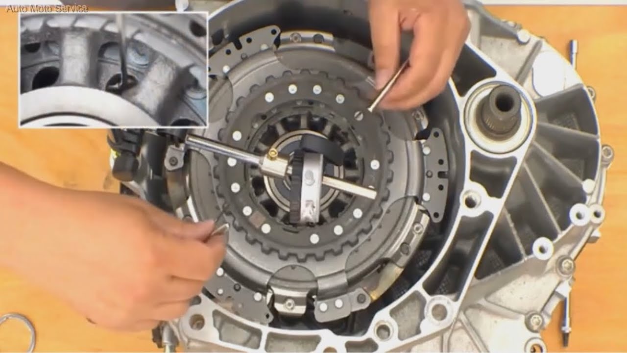 Remplacement double embrayage à sec boîte DSG 7 rapporte 1ère génération vw,Audi,Skoda,Seat