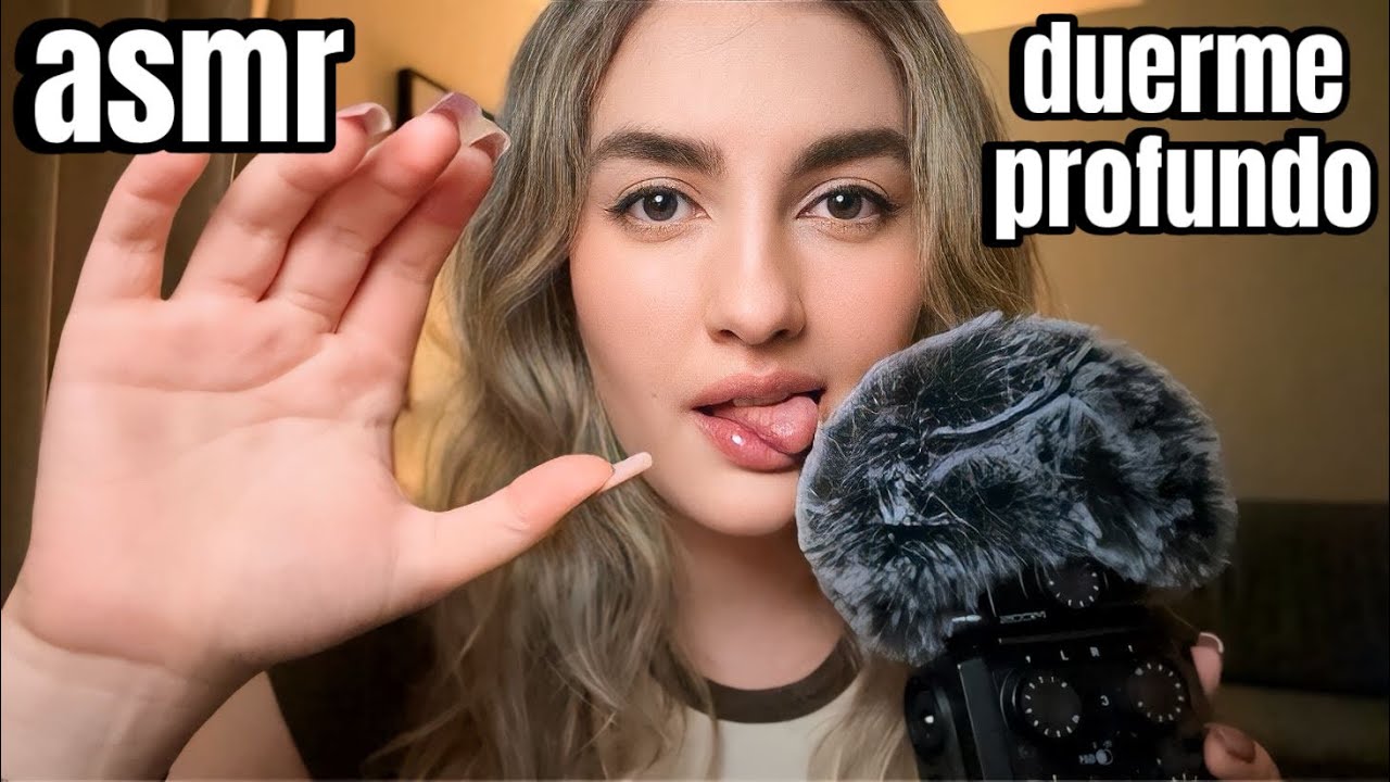asmr casero y suave para dormir (mouth sounds, besitos, toco tu carita)