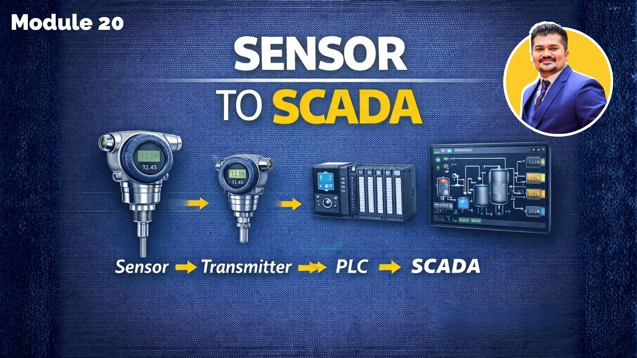 Industrial Automation System Architecture | Sensor to SCADA Explained