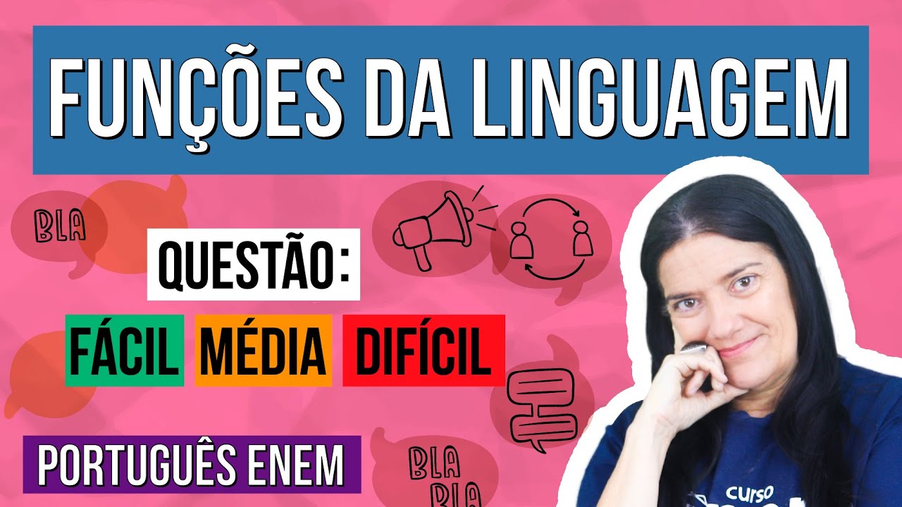 FUNÇÕES DA LINGUAGEM: tipos e características | INTERPRETAÇÃO DE TEXTO NO ENEM - Aula de Português