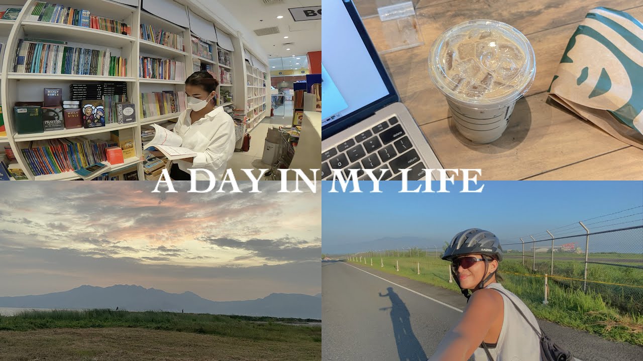 A day in my life 💛 ( online class, exercise, shopping and coffee )