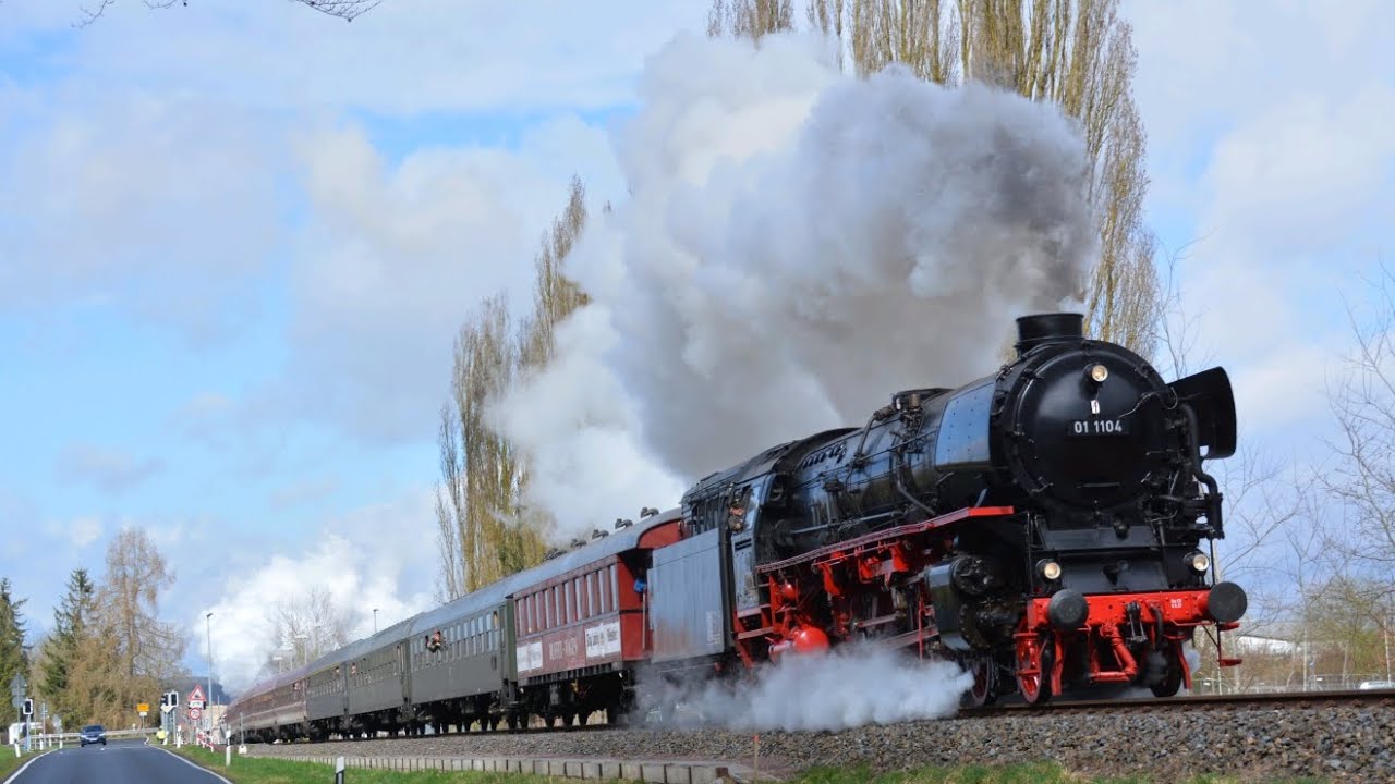 Von der Werra bis zum Rennsteig mit 01 1104, 50 3501, 229 181 und 58 1111 am 23.3.24