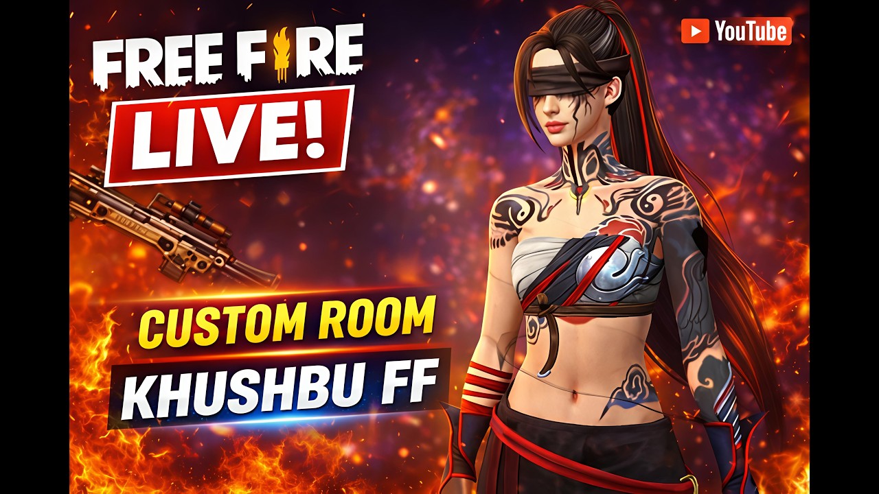 🔴FREE FIRE LIVE UNLIMITED CUSTOM ROOMS FF GIVEAWAY#giveaway #classyff #fflive#girlgamer #trending