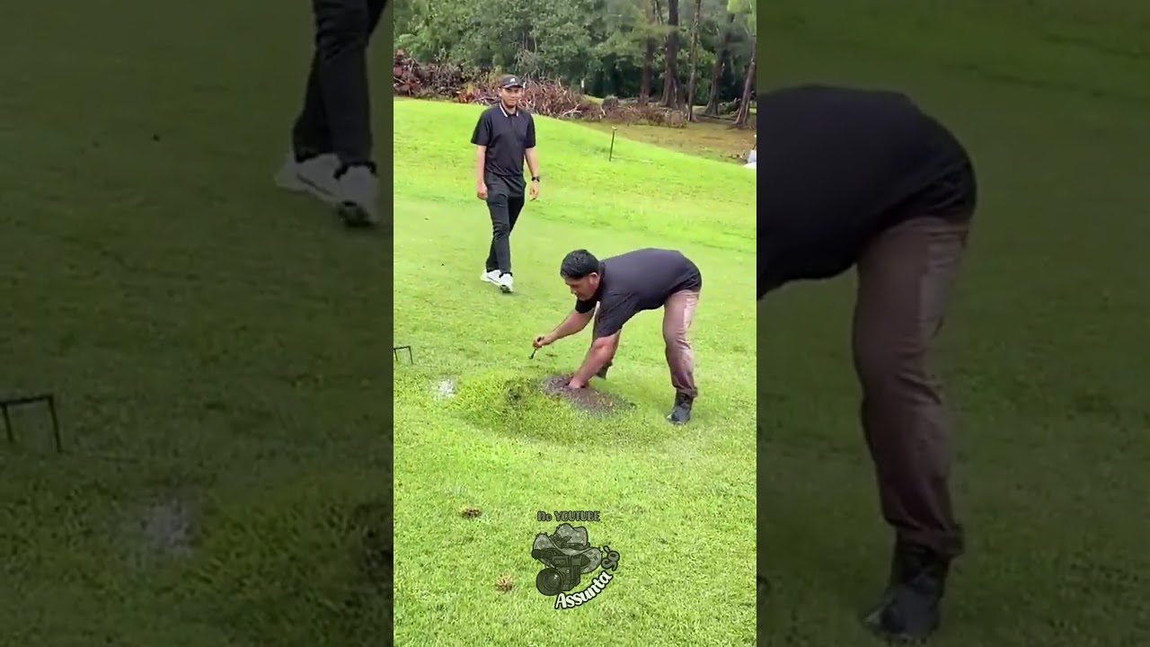 Campo de Golf alagado #alagado #incr&iacute;vel #curiosidades