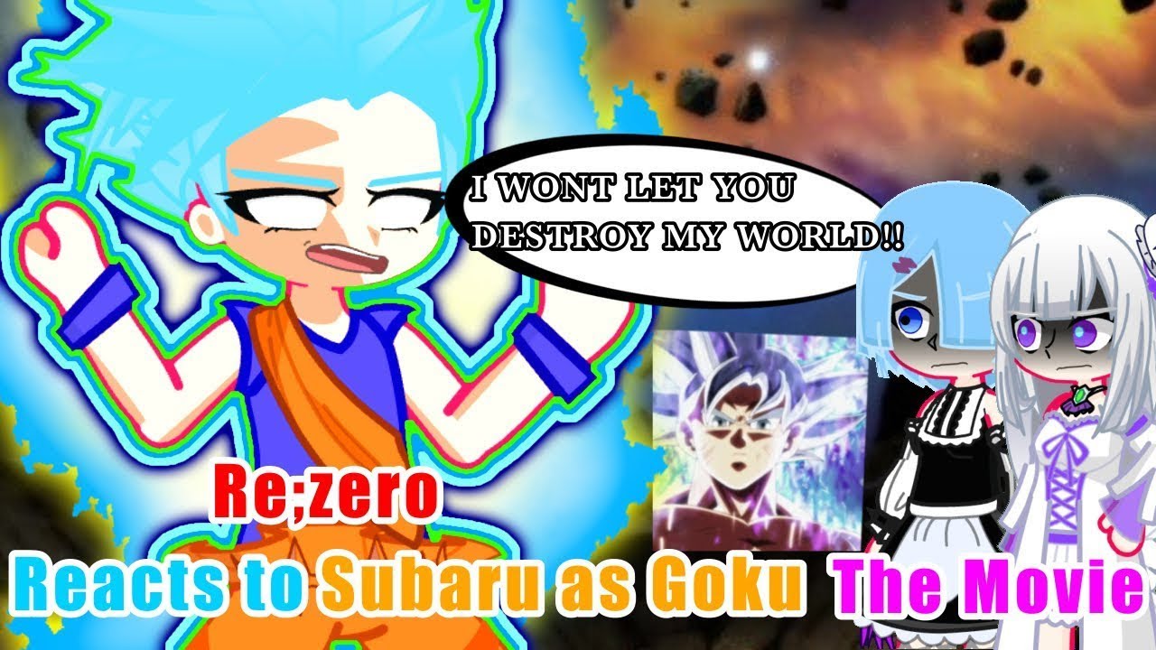 Re zero Reacts to Subaru as Goku || 1-7 + remake|| Movie || Dragon ball, Re zero