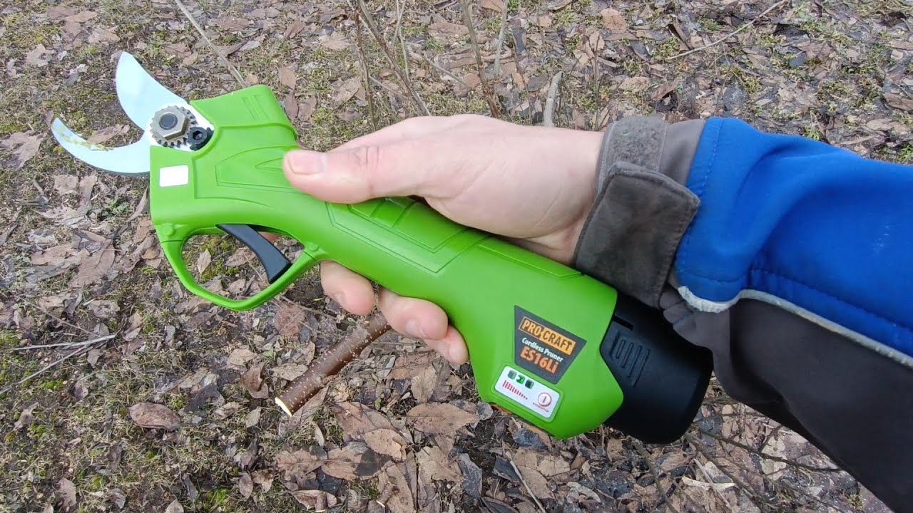 Купил аккумуляторный секатор procraft es16li первые впечатления / cordless pruner procraft es16li
