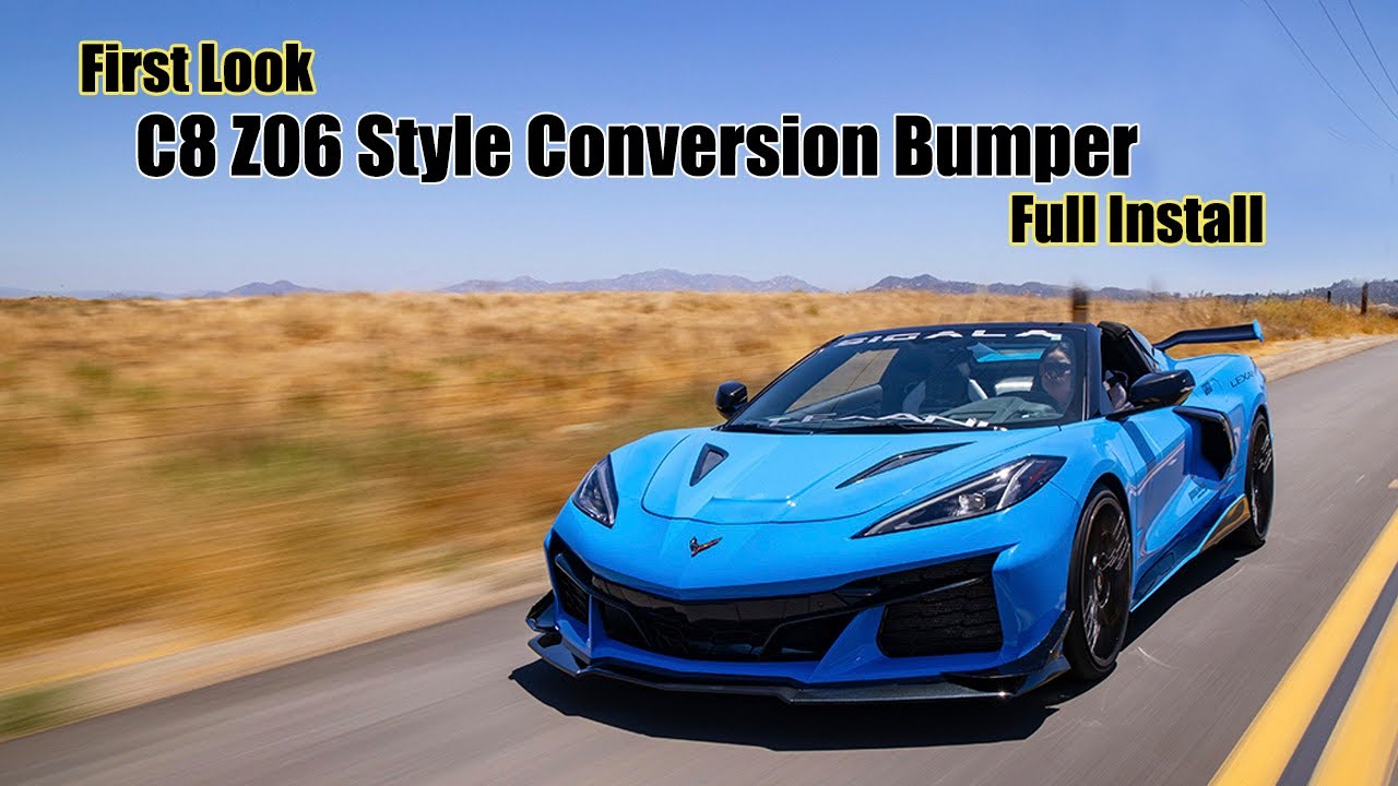 C8 Corvette Stingray, Installing NEW Z06 Style Front Bumper!!! Must See!