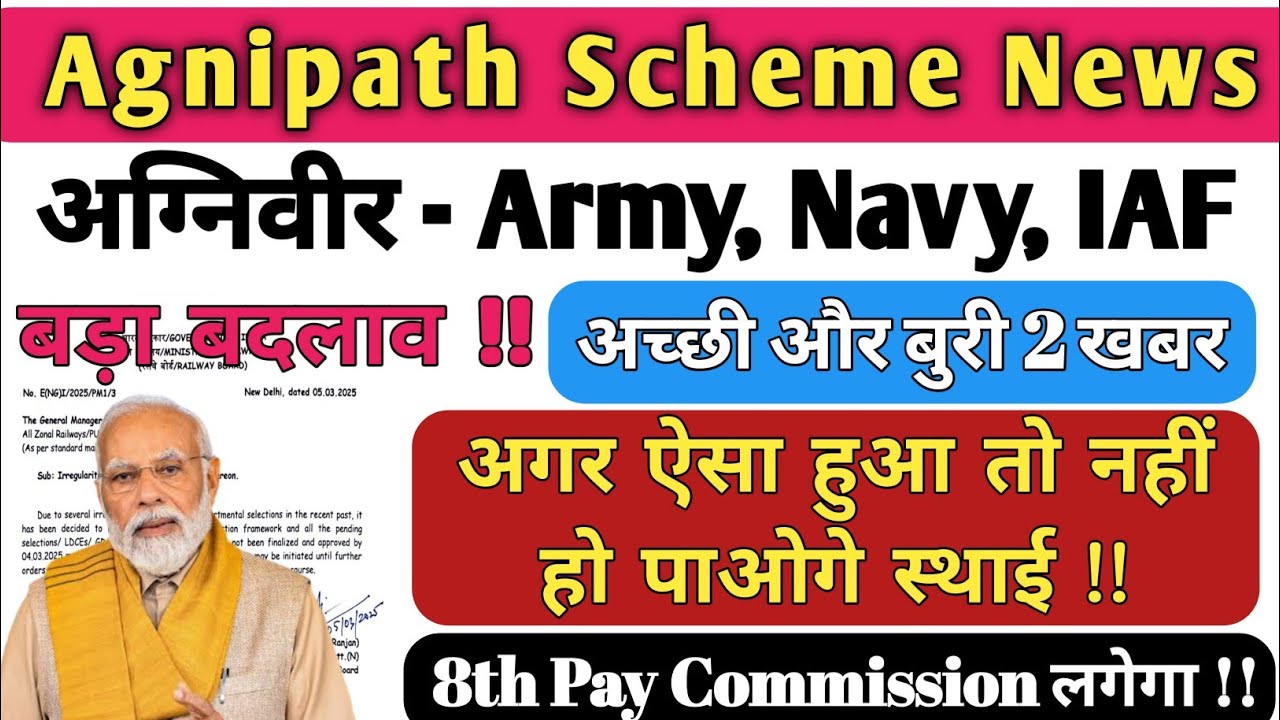 AGNIVEER New Update Today !! Agnipath Scheme New Update !! AGNIVEER 8th Pay Commission News Today
